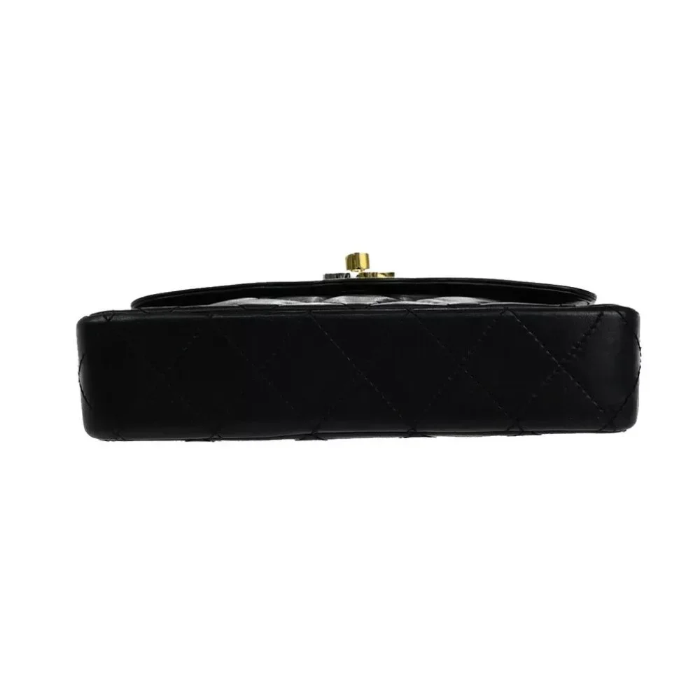 CHANEL PARIS CC Matelasse Chain Mini Shoulder Bag Leather Black Vintage 307RK039 - Picture 6 of 12